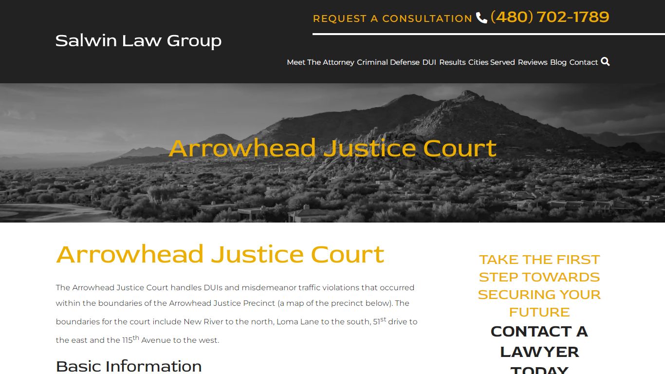 Arrowhead Justice Court - All Important Details - Salwin Law Group